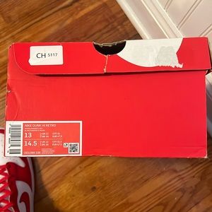 Nike Dunk High “University Red” Size 13